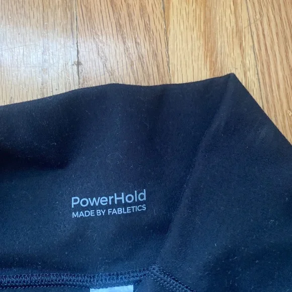 Women's Black Power Hold Biker Shorts - Picture 3 of 4